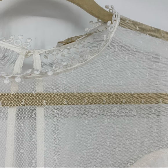 La Maison Talulah White Enchantment Ruffle Mini Dress Size L - Picture 7 of 7